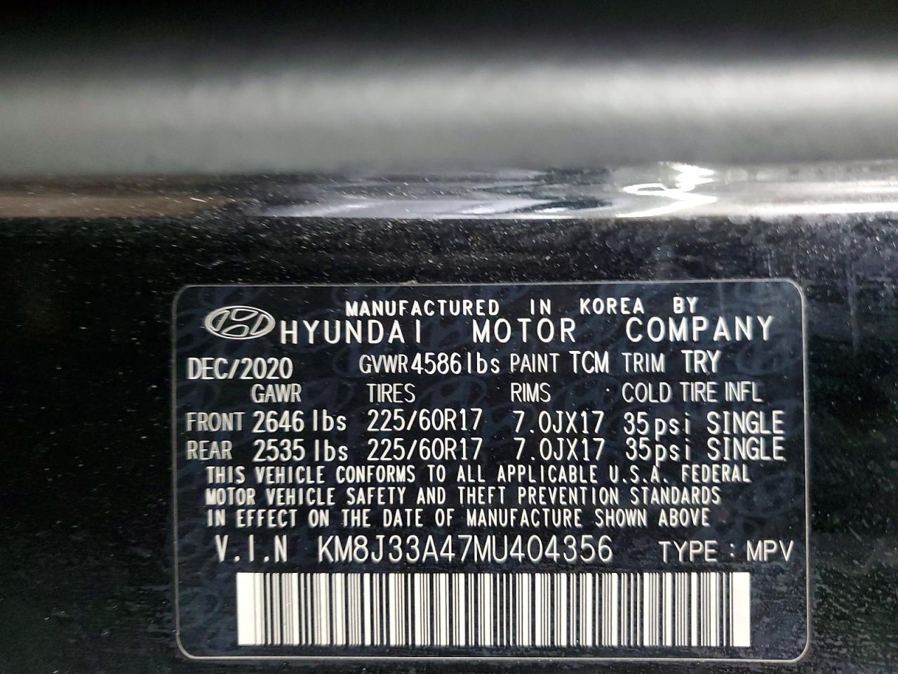 2021 HYUNDAI TUCSON VALUE photo 34