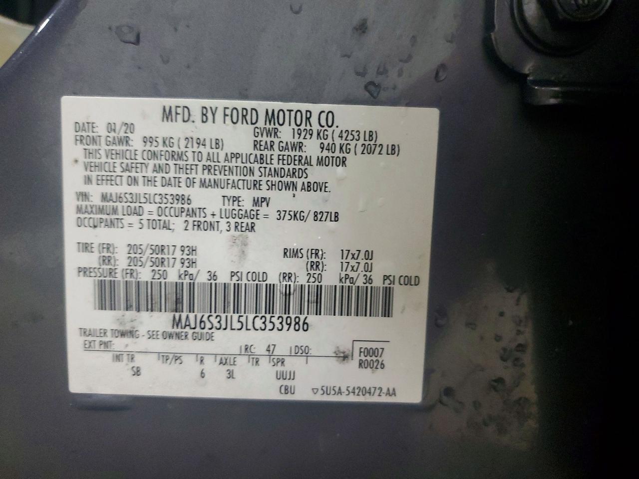 2020 FORD ECOSPORT SES photo 25