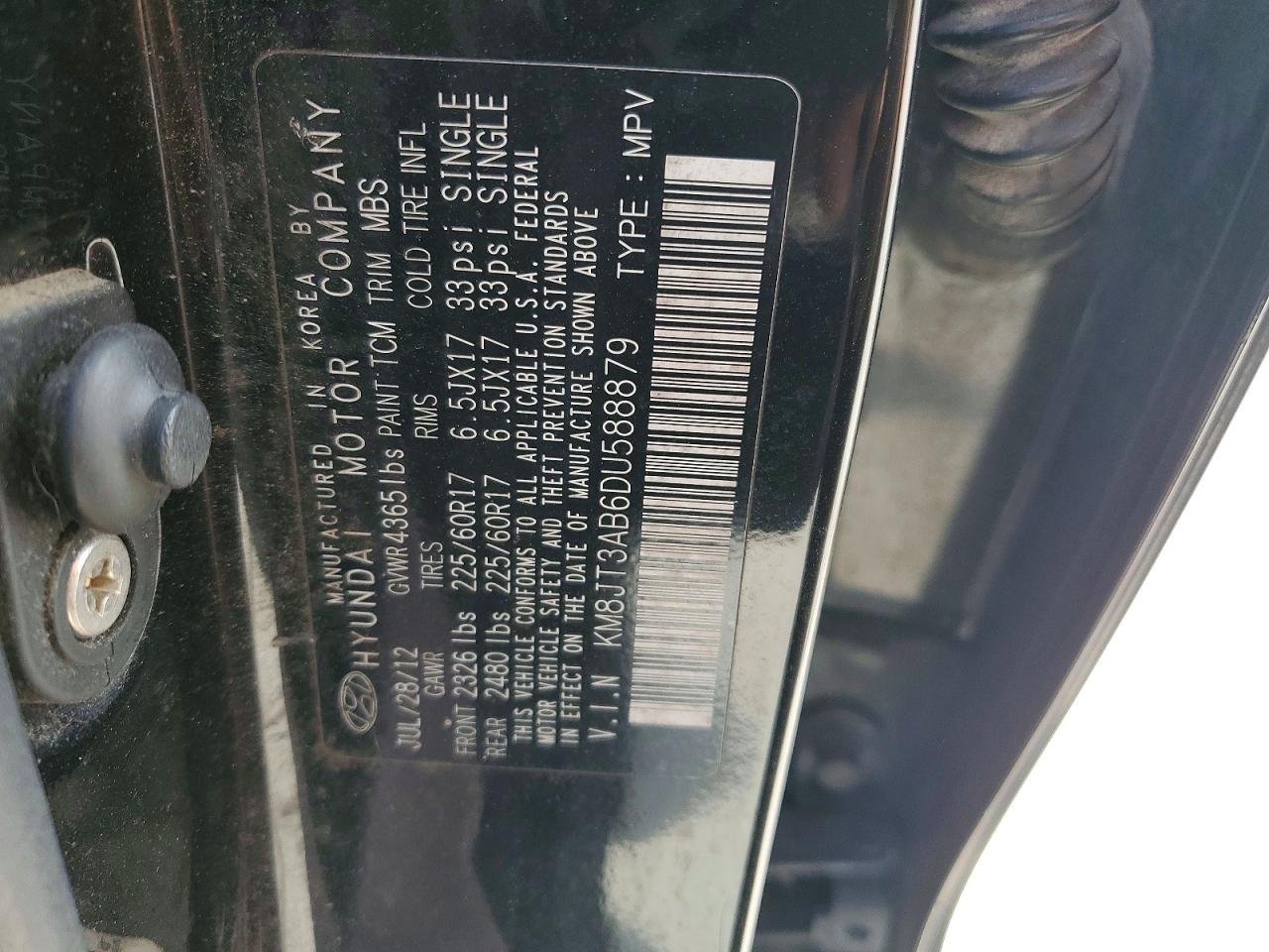2013 HYUNDAI TUCSON GL photo 25