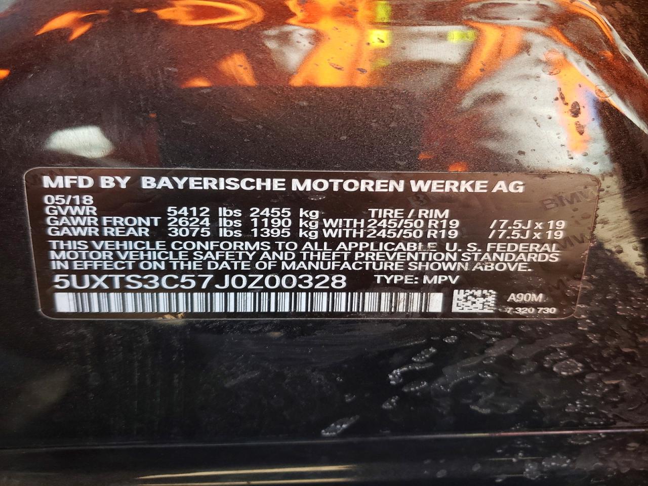 2018 BMW X3 XDRIVEM40I photo 12
