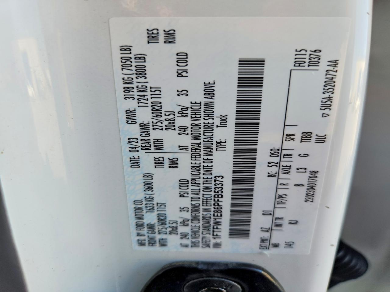 2023 FORD F150 SUPERCREW photo 25