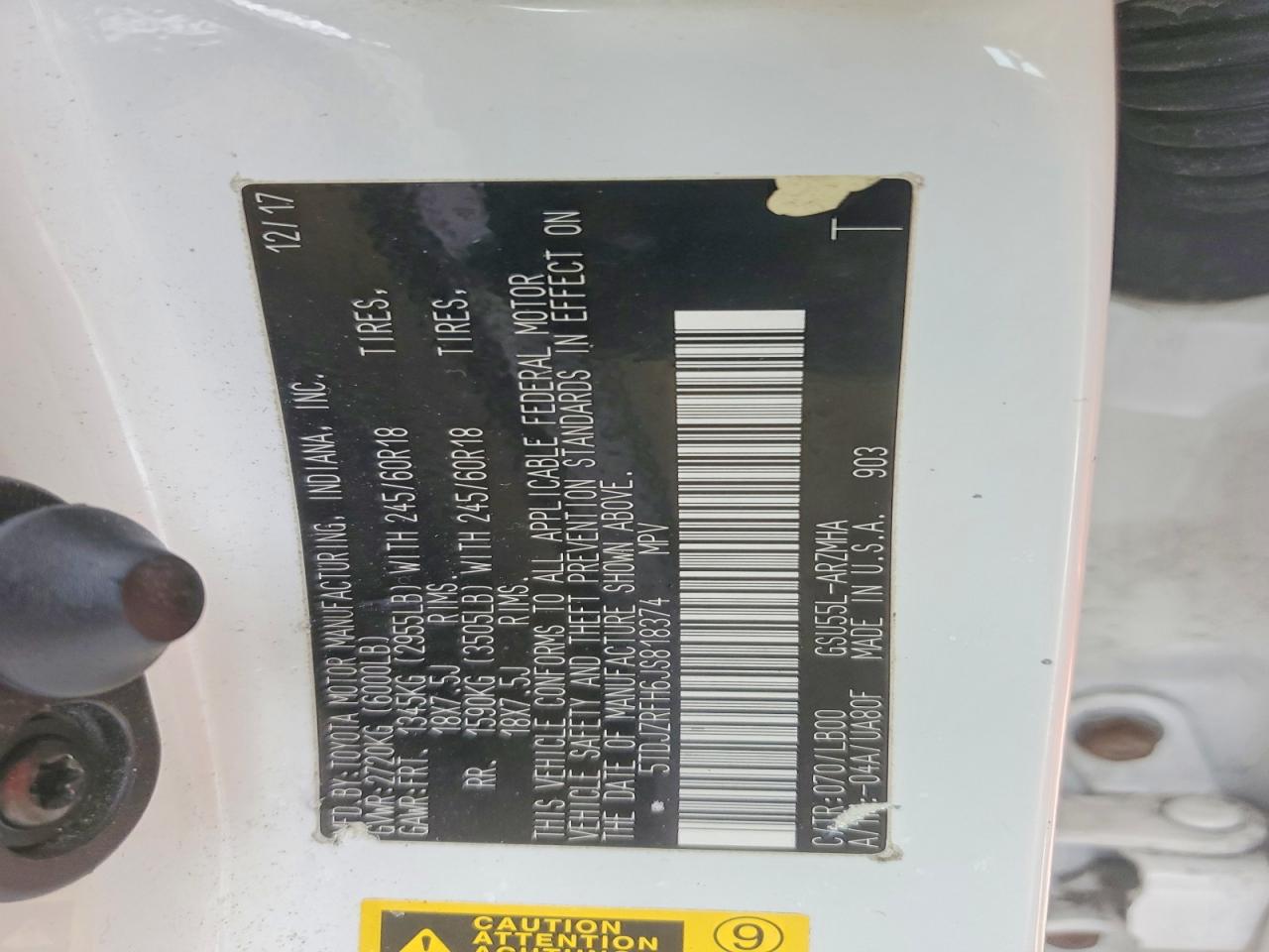 2018 TOYOTA HIGHLANDER XLE photo 25
