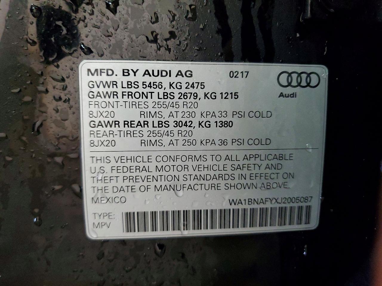2018 AUDI Q5 PREMIUM PLUS photo 13
