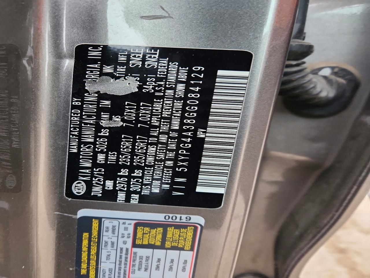 2016 KIA SORENTO L photo 25