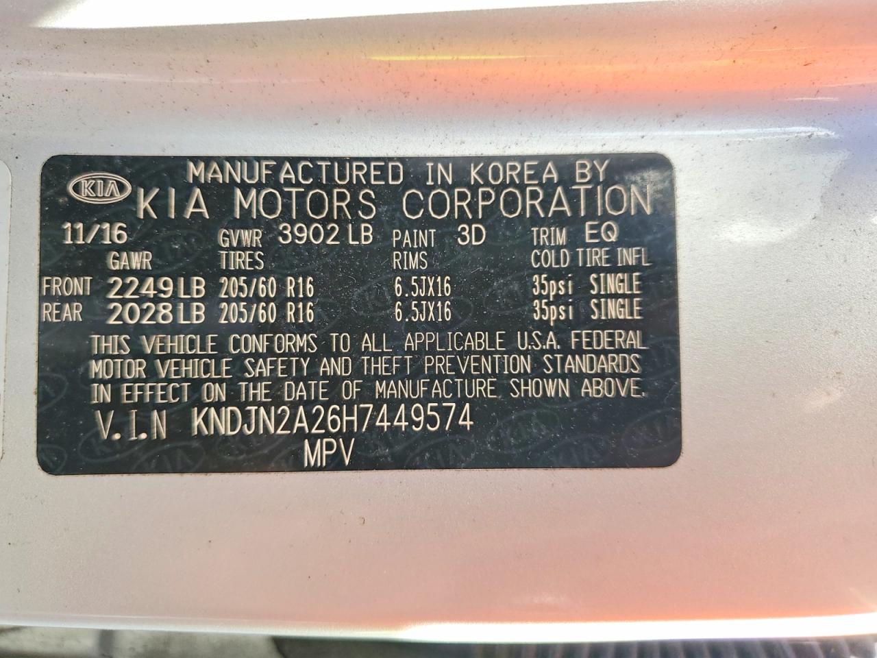 2017 KIA SOUL BASE photo 34