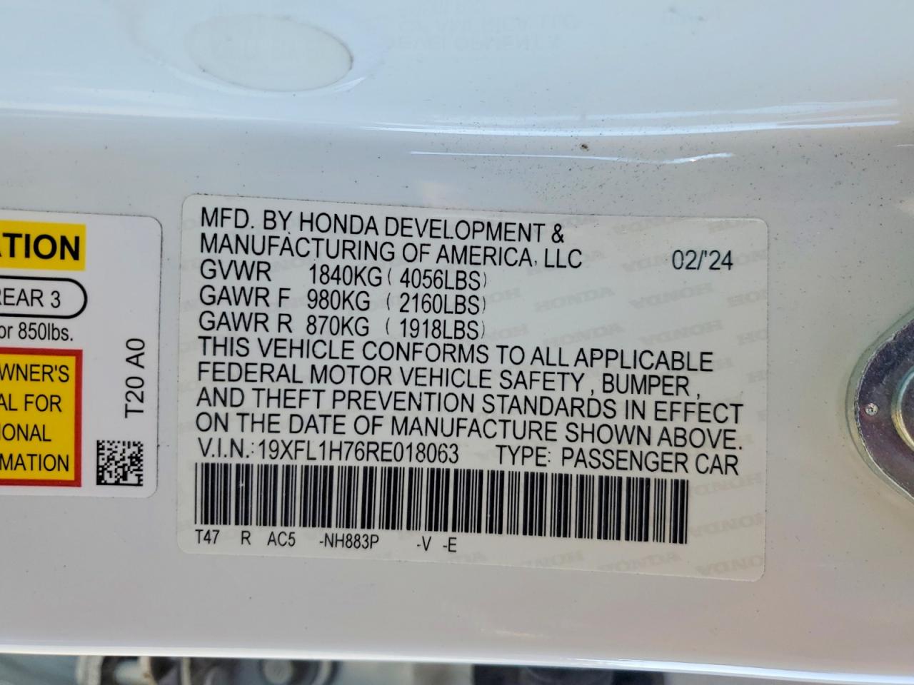 2024 HONDA CIVIC EXL photo 23