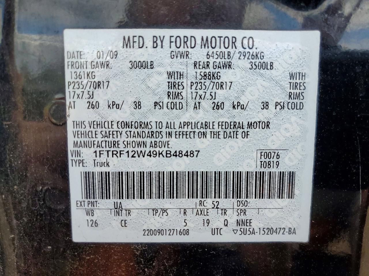 2009 FORD F150 photo 25