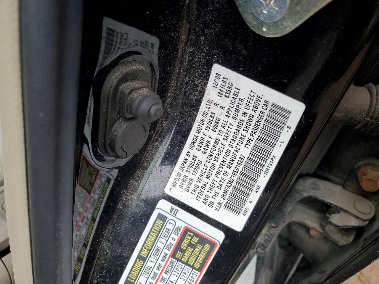2009 HONDA CIVIC HYBRID photo 25