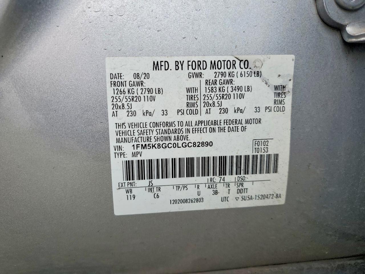 2020 FORD EXPLORER ST photo 13