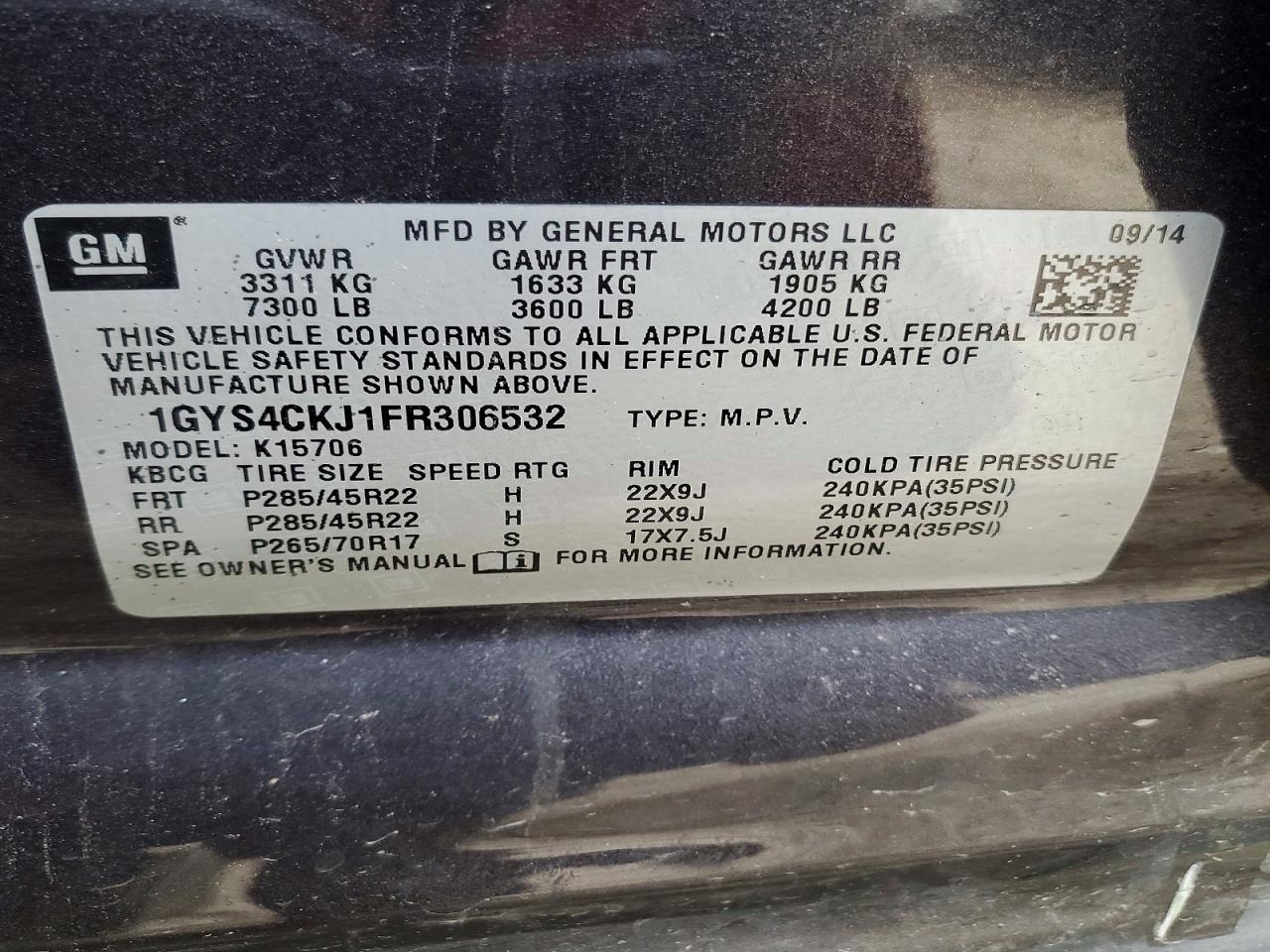 2015 CADILLAC ESCALADE PREMIUM photo 25