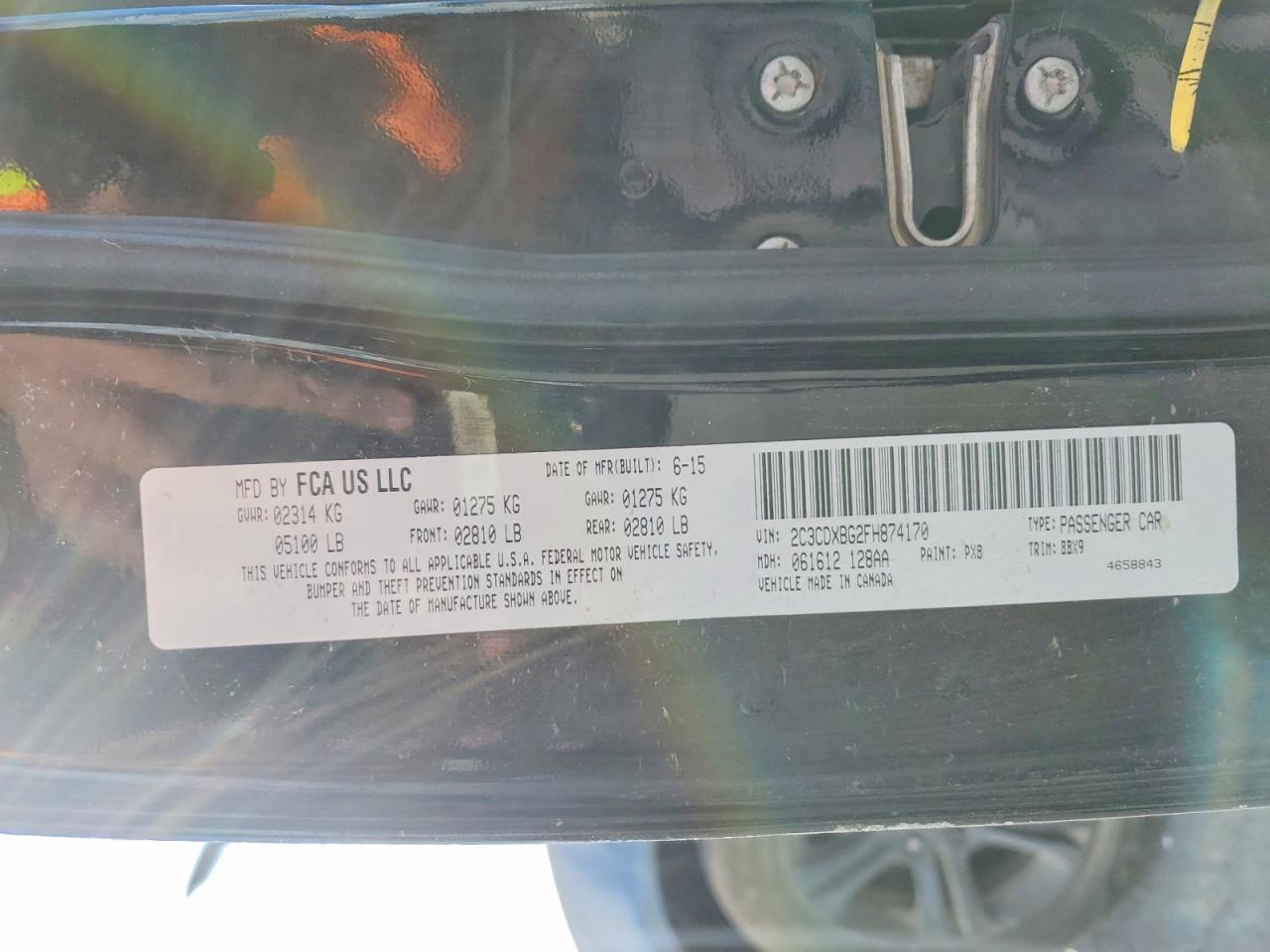 2015 DODGE CHARGER SE photo 12