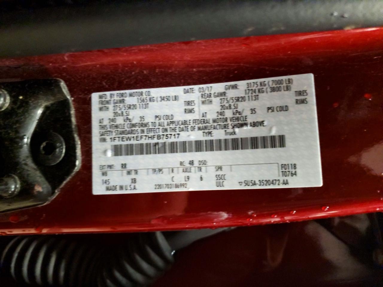 2017 FORD F150 SUPERCREW photo 23