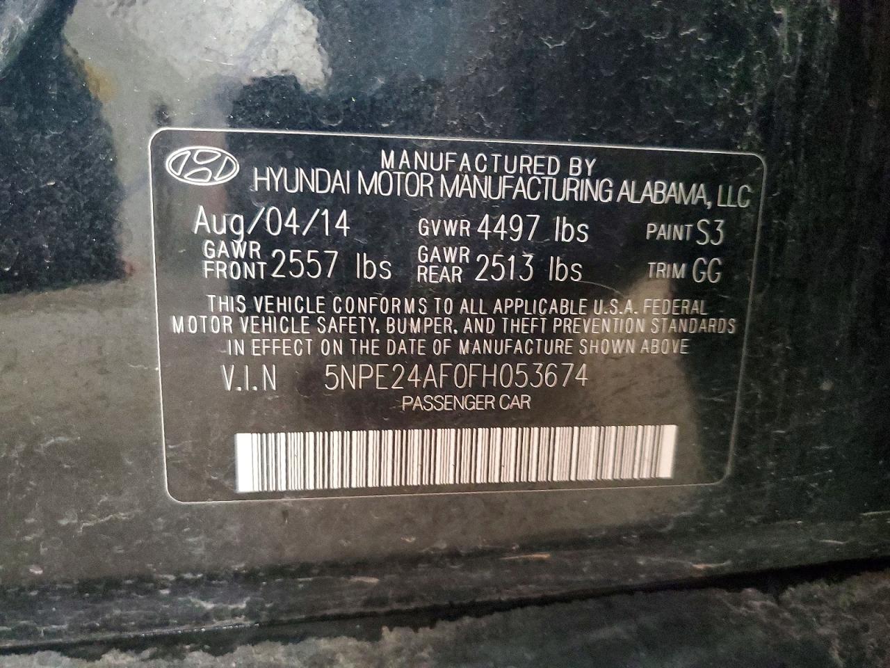 2015 HYUNDAI SONATA SE photo 23