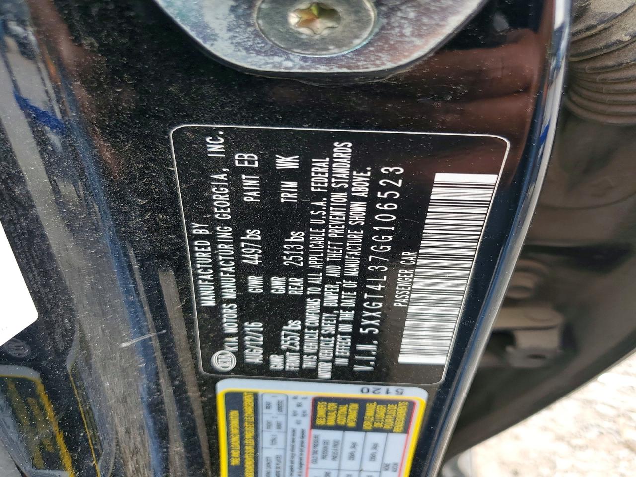 2016 KIA OPTIMA LX photo 34