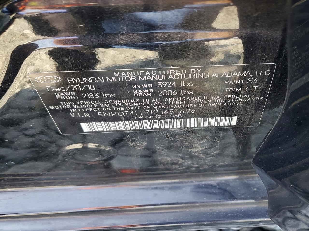 2019 HYUNDAI ELANTRA SE photo 12