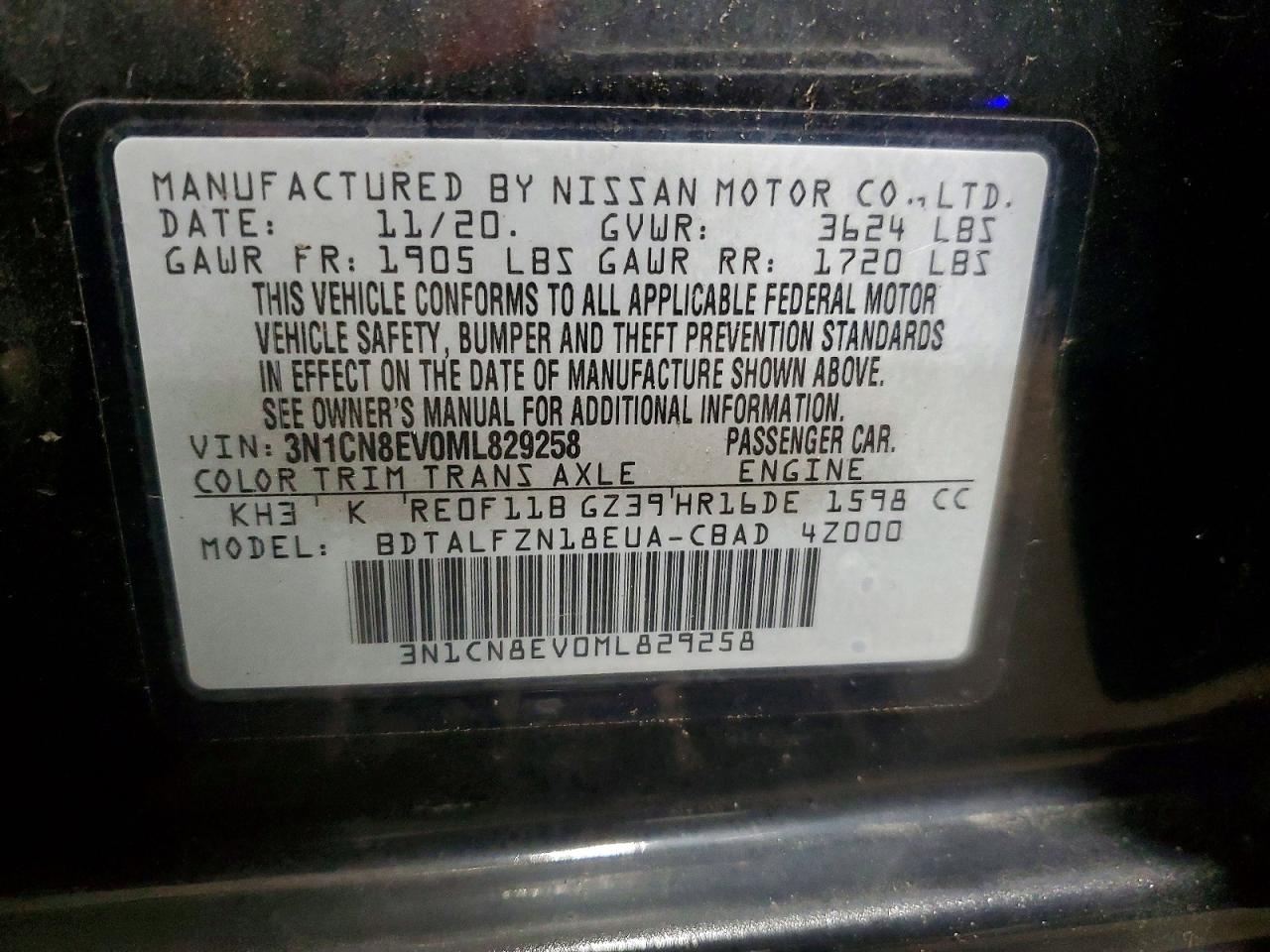 2021 NISSAN VERSA SV photo 23