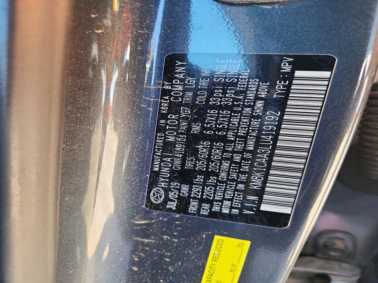 2020 HYUNDAI KONA SE photo 25