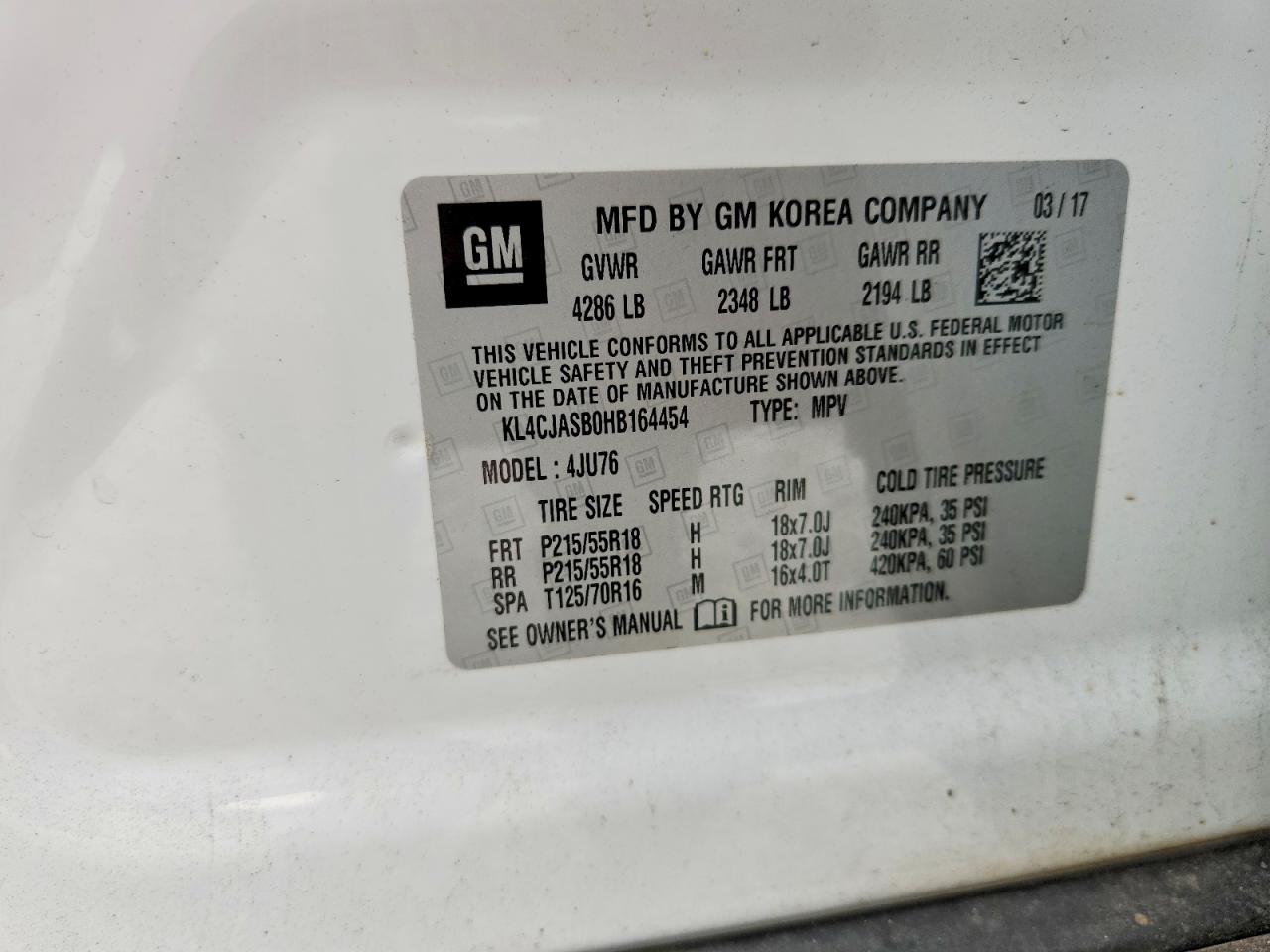 2017 BUICK ENCORE PREFERRED photo 13