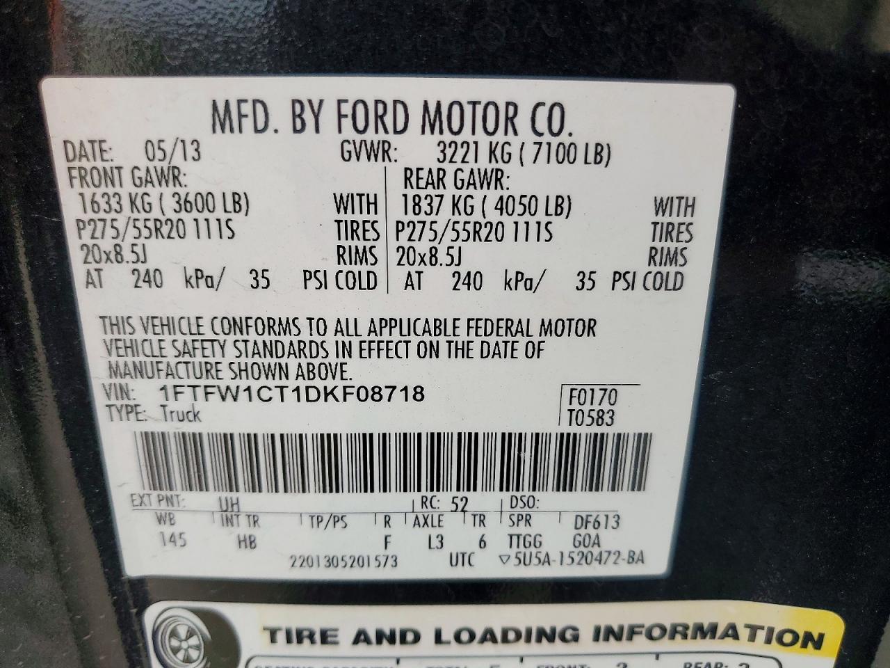 2013 FORD F150 SUPERCREW photo 23