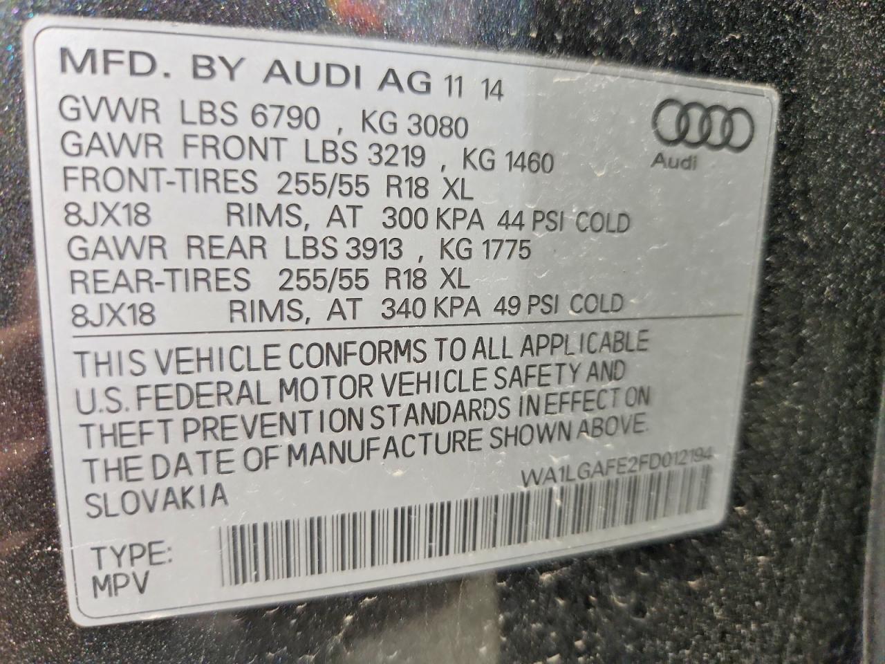 2015 AUDI Q7 PREMIUM PLUS photo 40