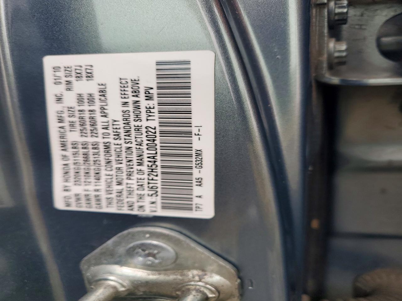 2010 HONDA ACCORD CROSSTOUR EXL photo 37