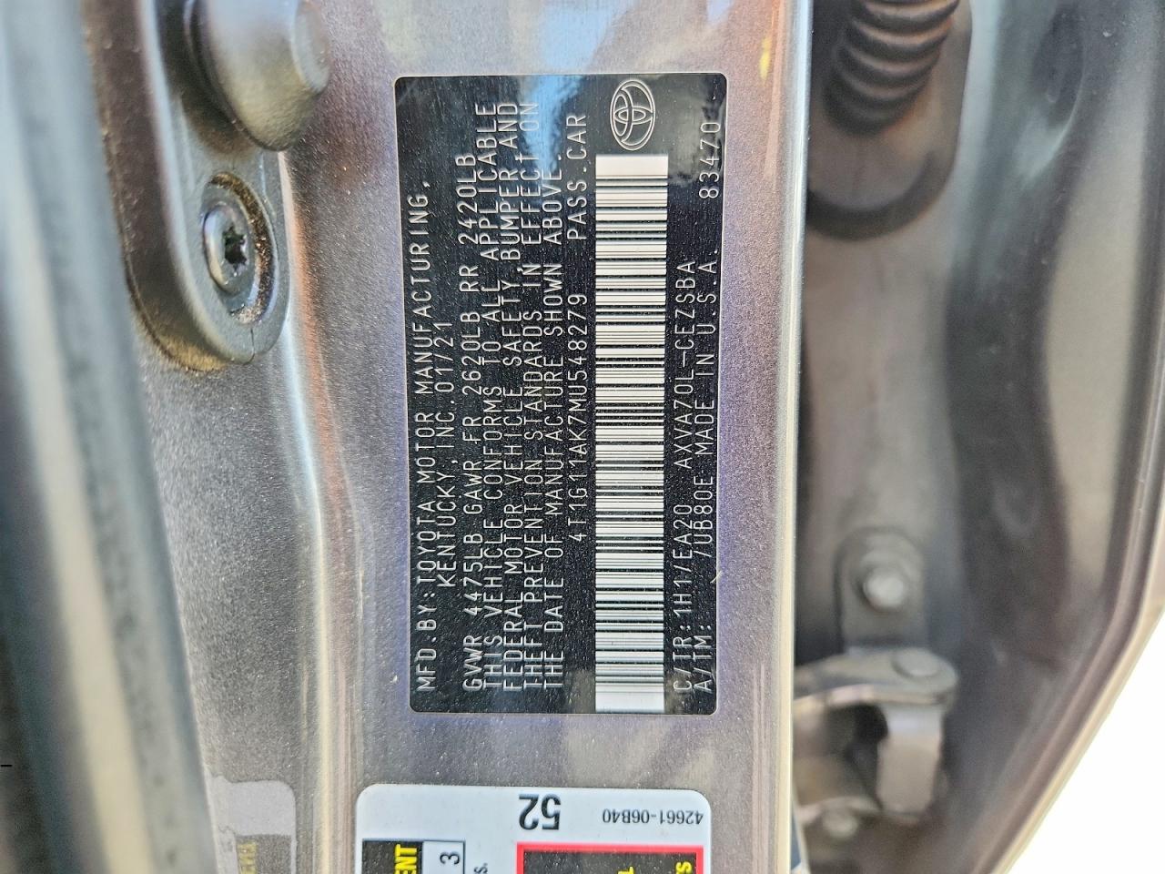 2021 TOYOTA CAMRY SE photo 34
