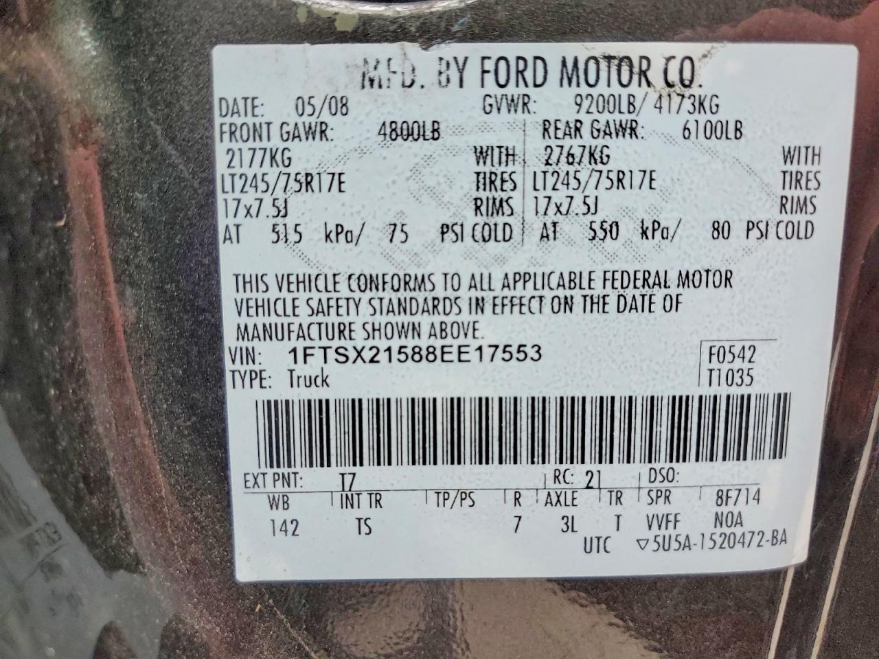 2008 FORD F250 SUPER DUTY photo 23