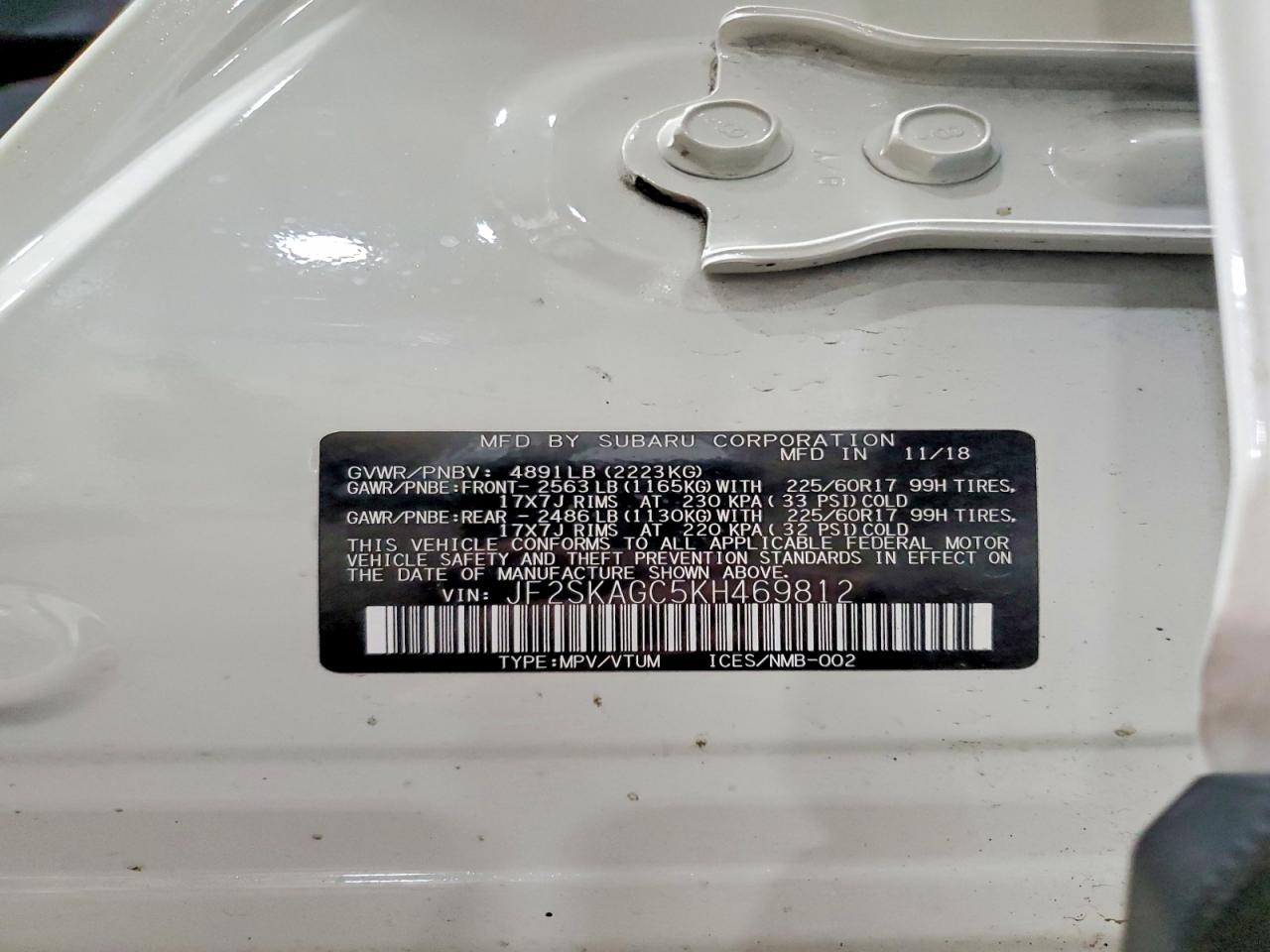 2019 SUBARU FORESTER PREMIUM photo 13