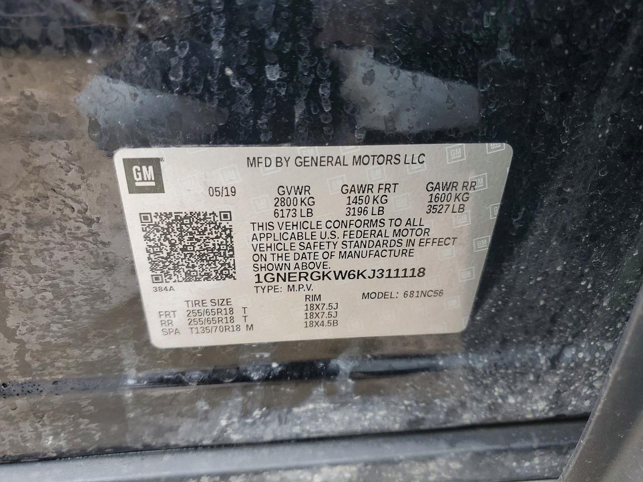 2019 CHEVROLET TRAVERSE LT photo 13