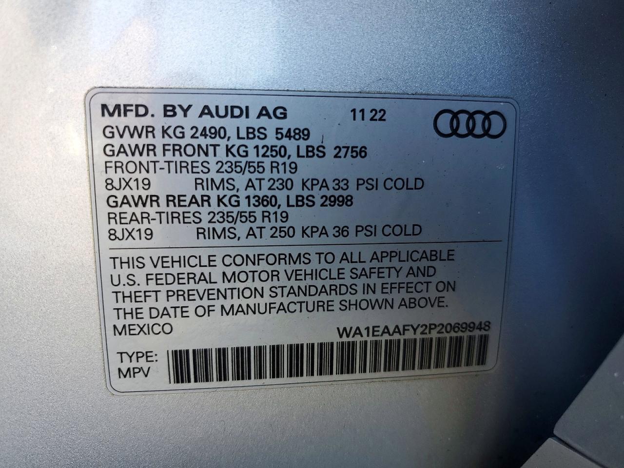 2023 AUDI Q5 PREMIUM PLUS 45 photo 25