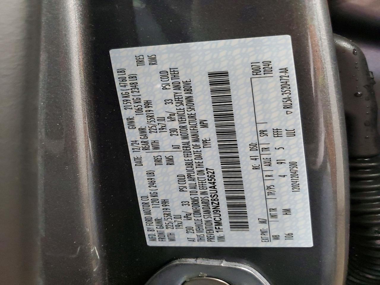 2025 FORD ESCAPE ST LINE SELECT photo 25