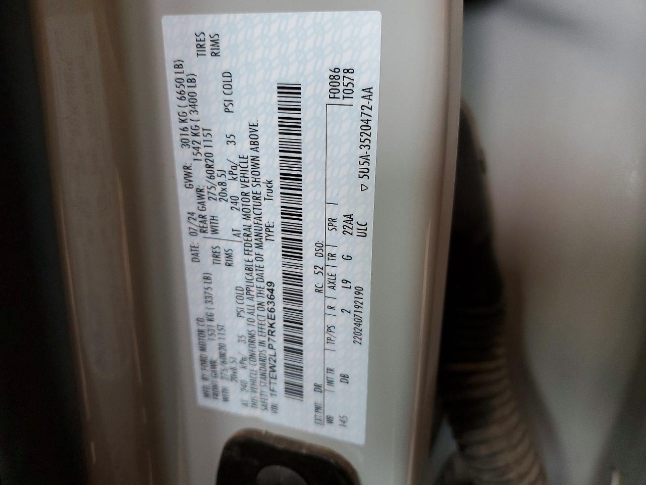 2024 FORD F150 STX photo 23