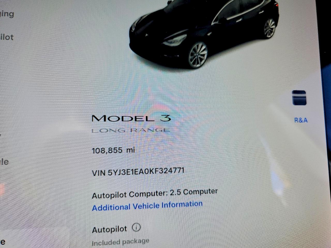 2019 TESLA MODEL 3 photo 17