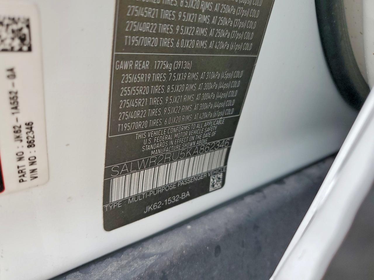 2019 LAND ROVER RANGE ROVER SPORT HSE photo 25