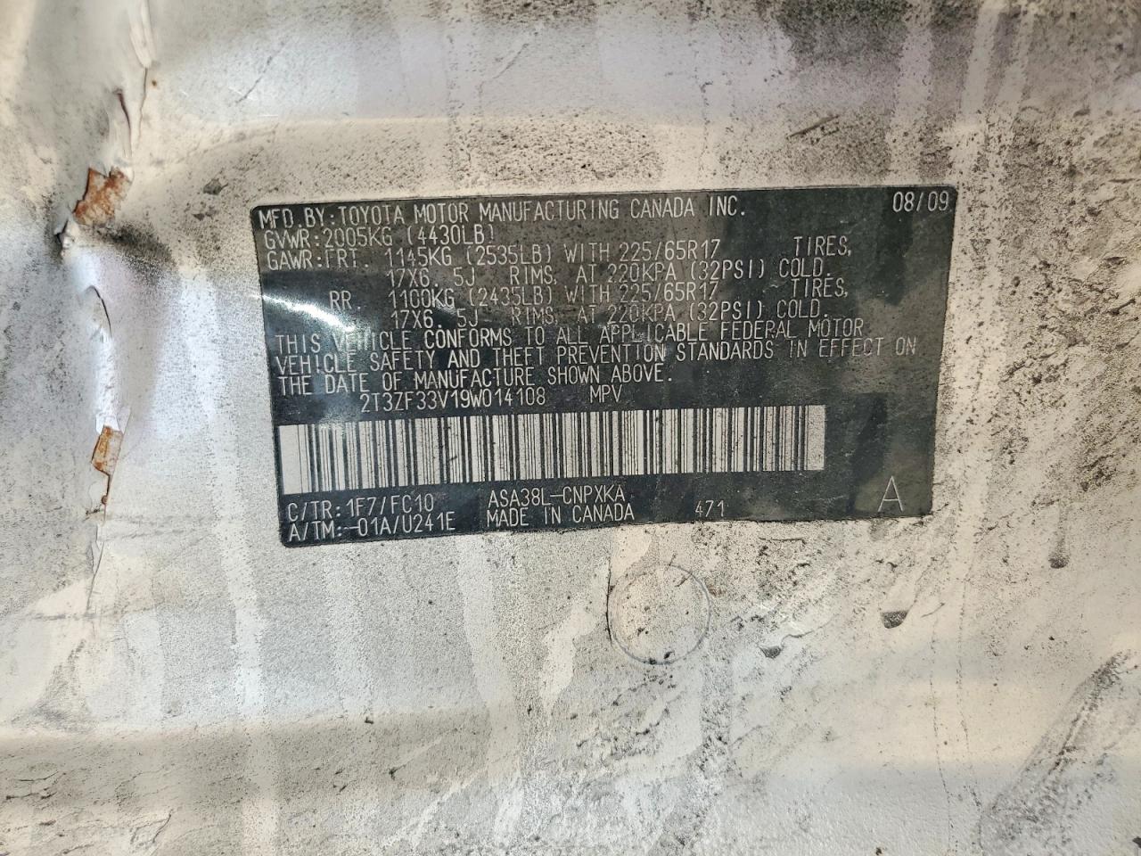 2009 TOYOTA RAV4 BASE photo 23