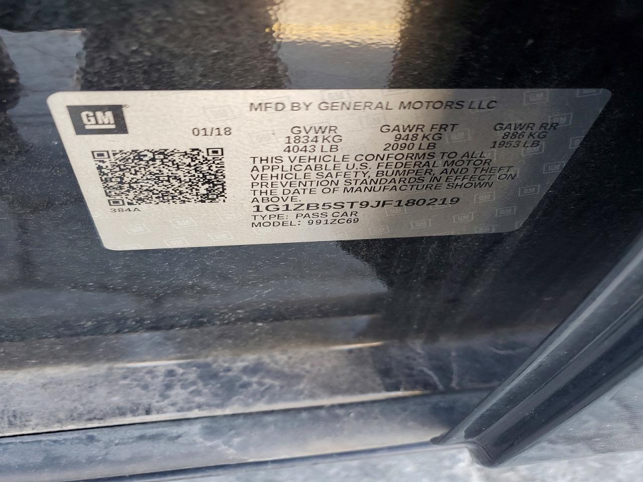 2018 CHEVROLET MALIBU LS photo 23