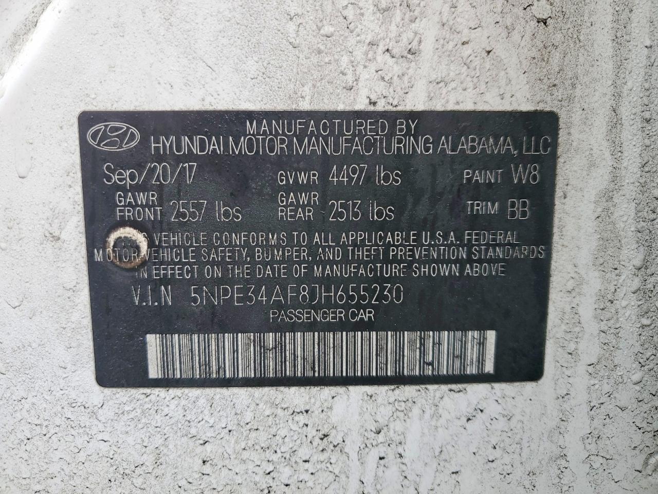 2018 HYUNDAI SONATA LIMITED photo 13