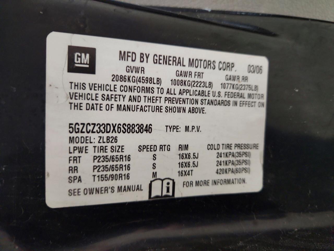 2006 SATURN VUE photo 25