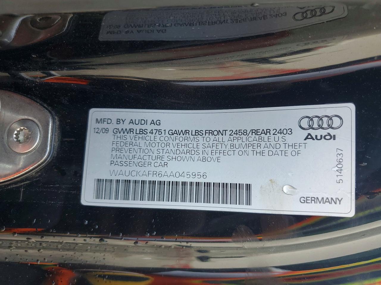 2010 AUDI A5 PREMIUM PLUS photo 12