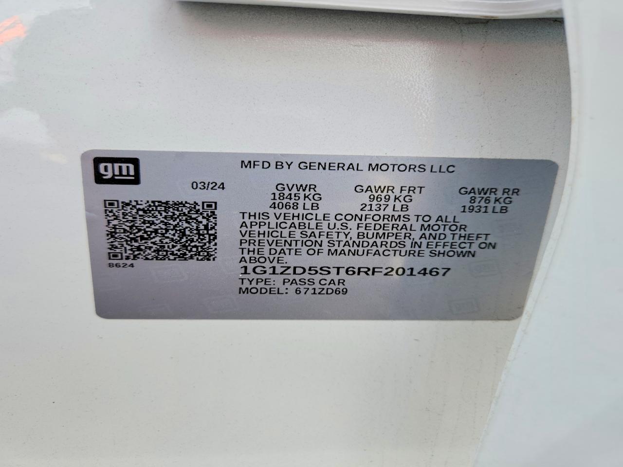 2024 CHEVROLET MALIBU LT photo 23