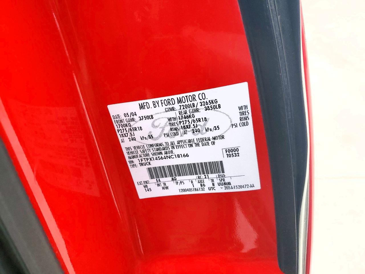 2004 FORD F150 photo 13