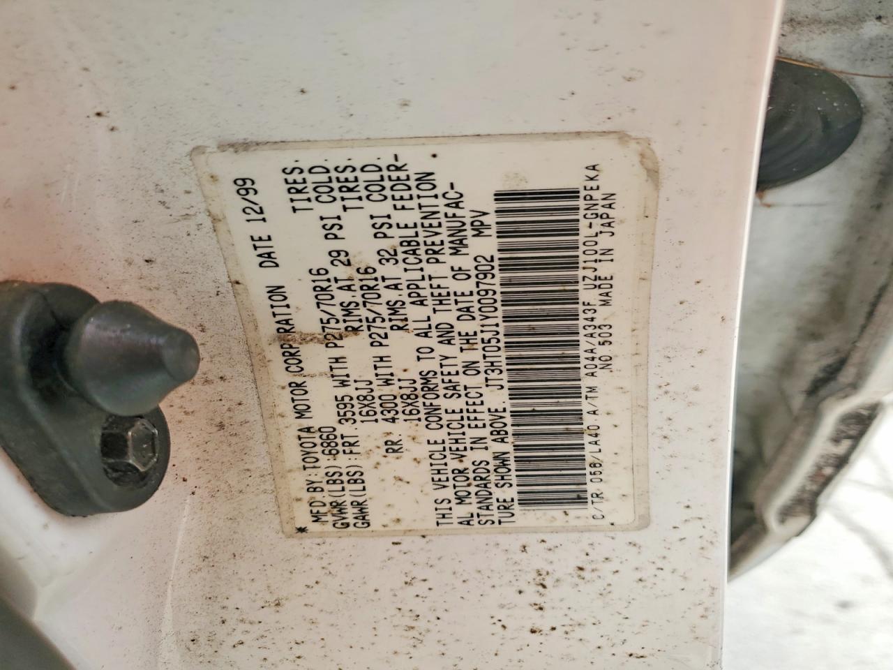 2000 TOYOTA LAND CRUISER BASE photo 25