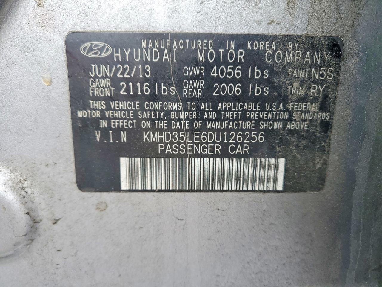 2013 HYUNDAI ELANTRA GT BASE photo 12