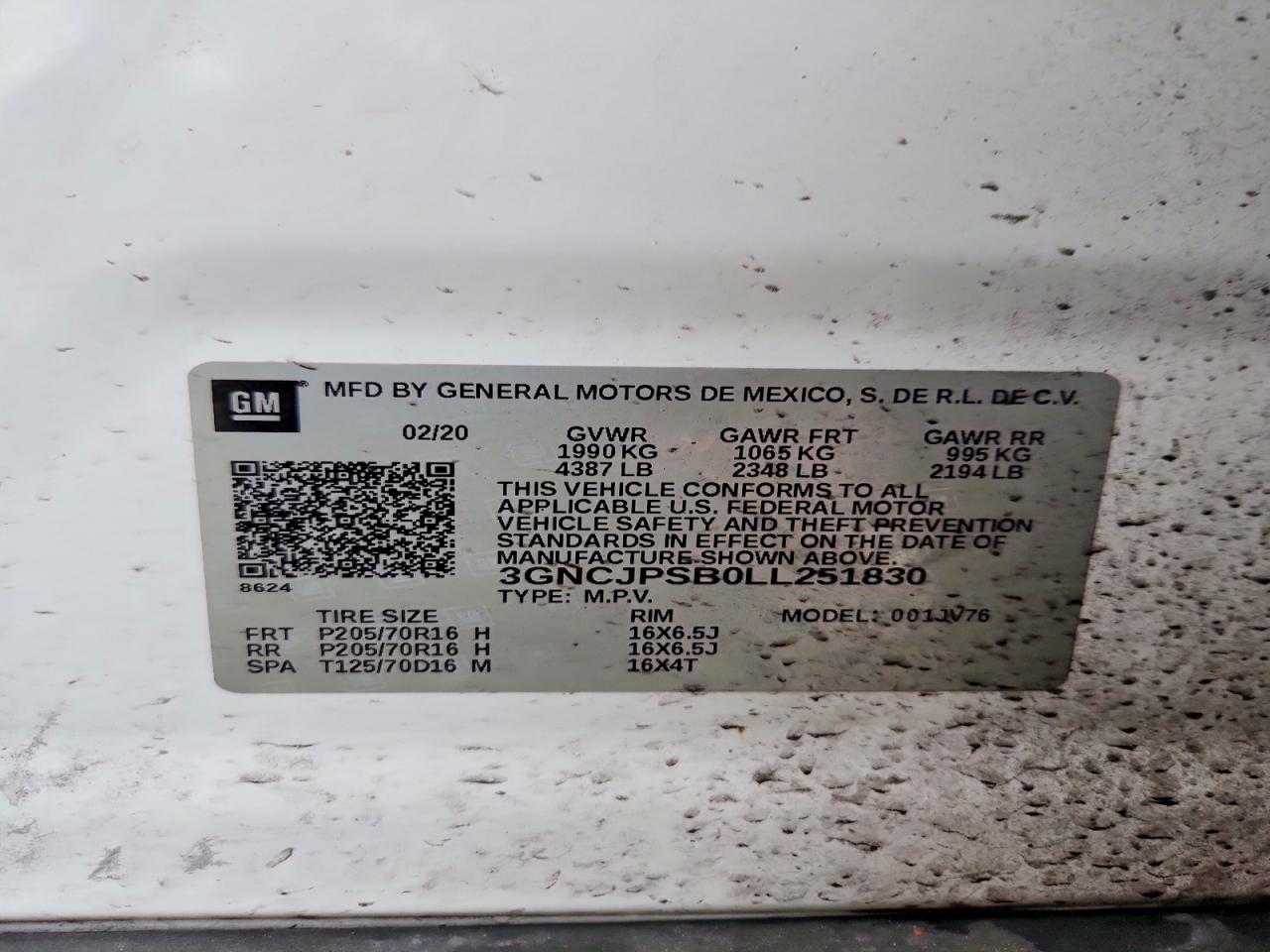 2020 CHEVROLET TRAX 1LT photo 37