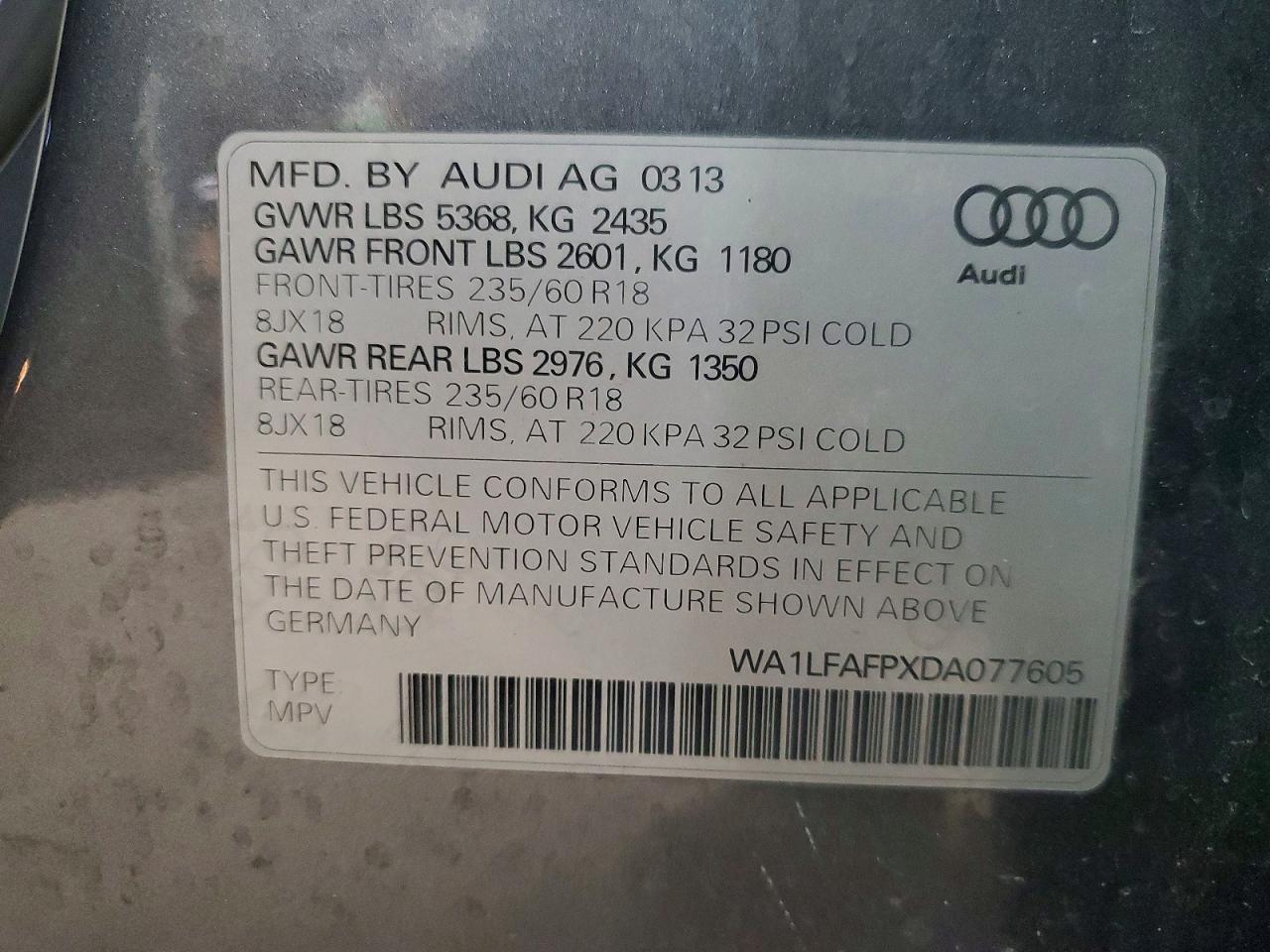 2013 AUDI Q5 PREMIUM PLUS photo 12