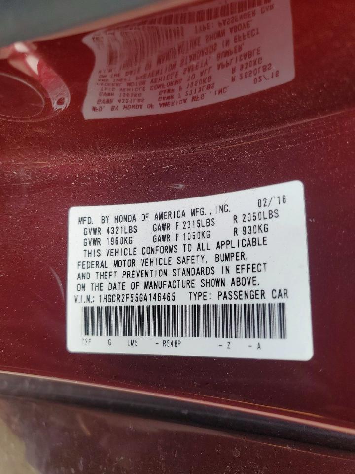 2016 HONDA ACCORD photo 34