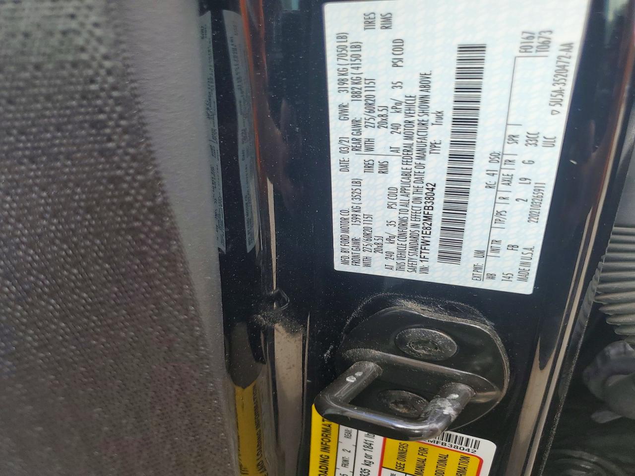 2021 FORD F150 SUPERCREW photo 23