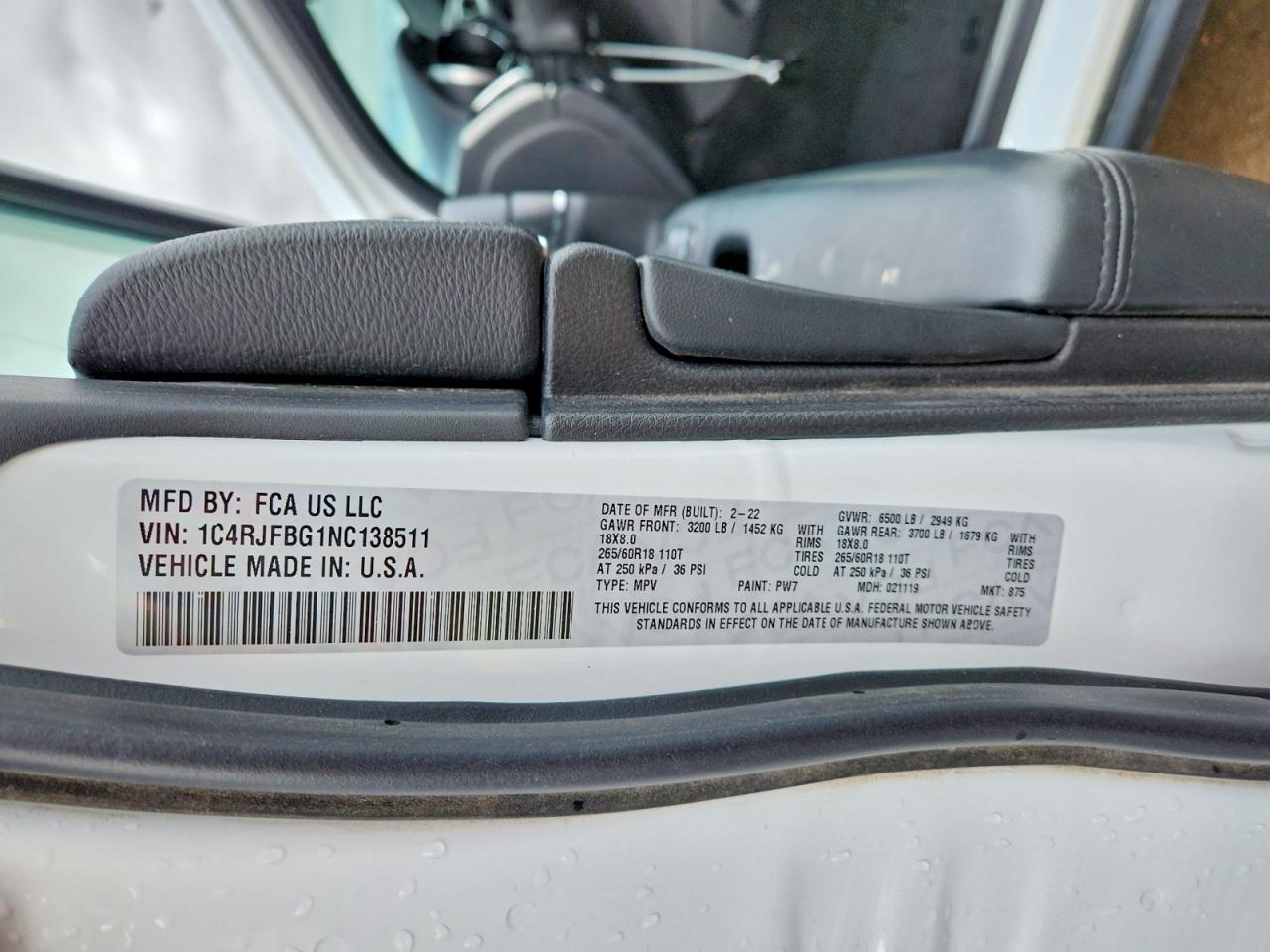 2022 JEEP GRAND CHEROKEE LIMITED photo 13