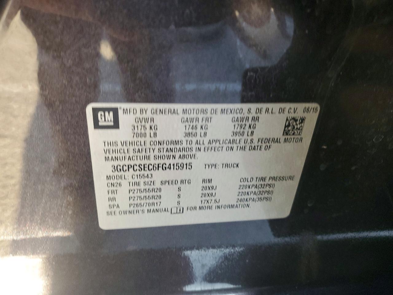 2015 CHEVROLET SILVERADO C1500 LTZ photo 23