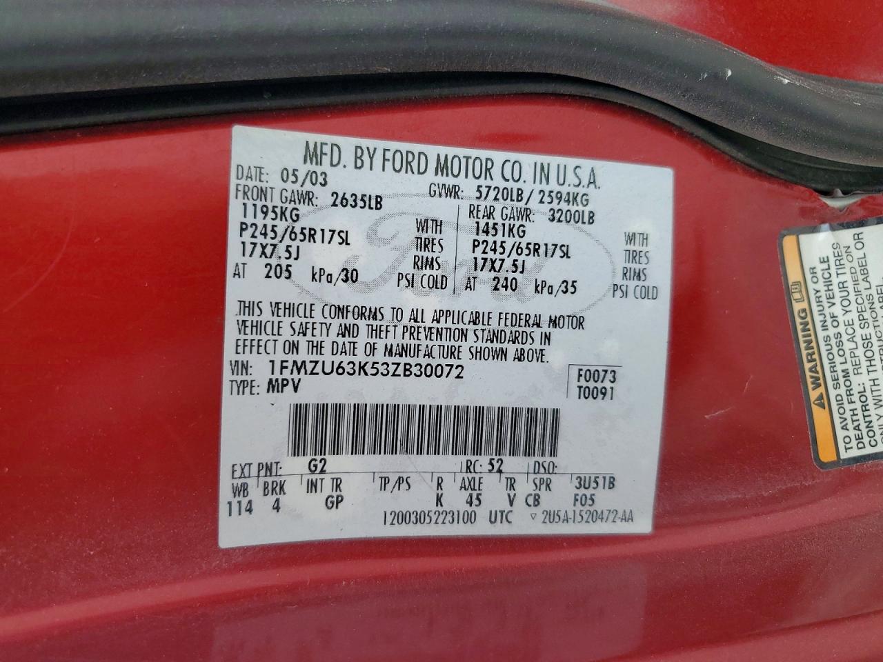 2003 FORD EXPLORER XLT photo 37